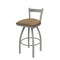 Holland Bar Stool Co 30" Low Back Swivel Bar Stool, Nickel Finish, Canter Sand Seat 82130AN013 - alternate 1